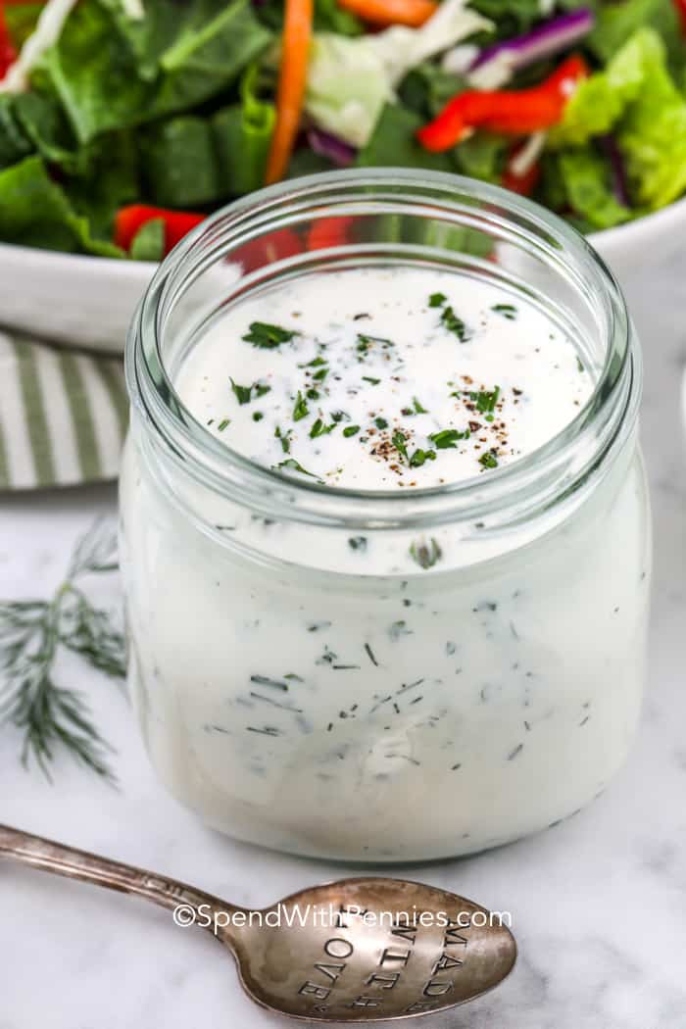 Whip Up A Batch Of Delicious Homemade Ranch Dressing With This Easy Recipe!